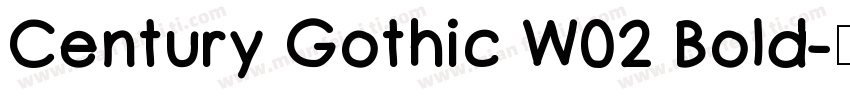 Century Gothic W02 Bold字体转换
